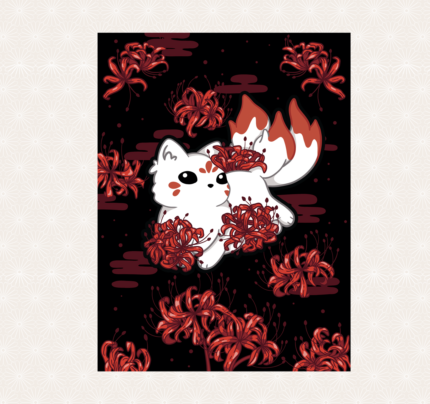 PREORDER - Blanket - Spider Lily Kitsune