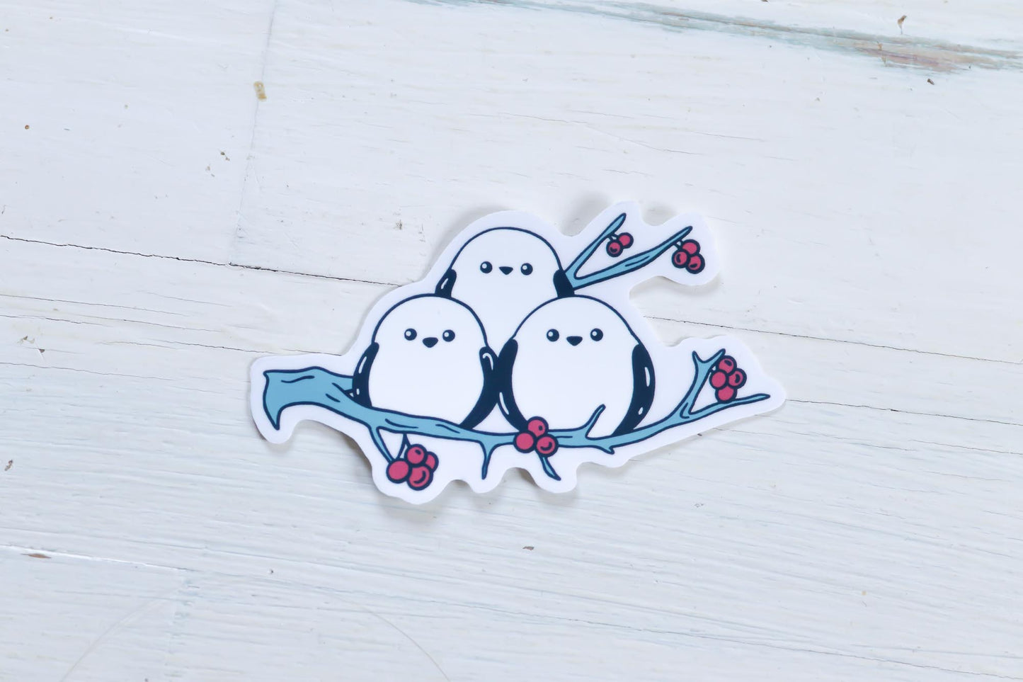 Clear Vinyl Sticker - Snow Birds