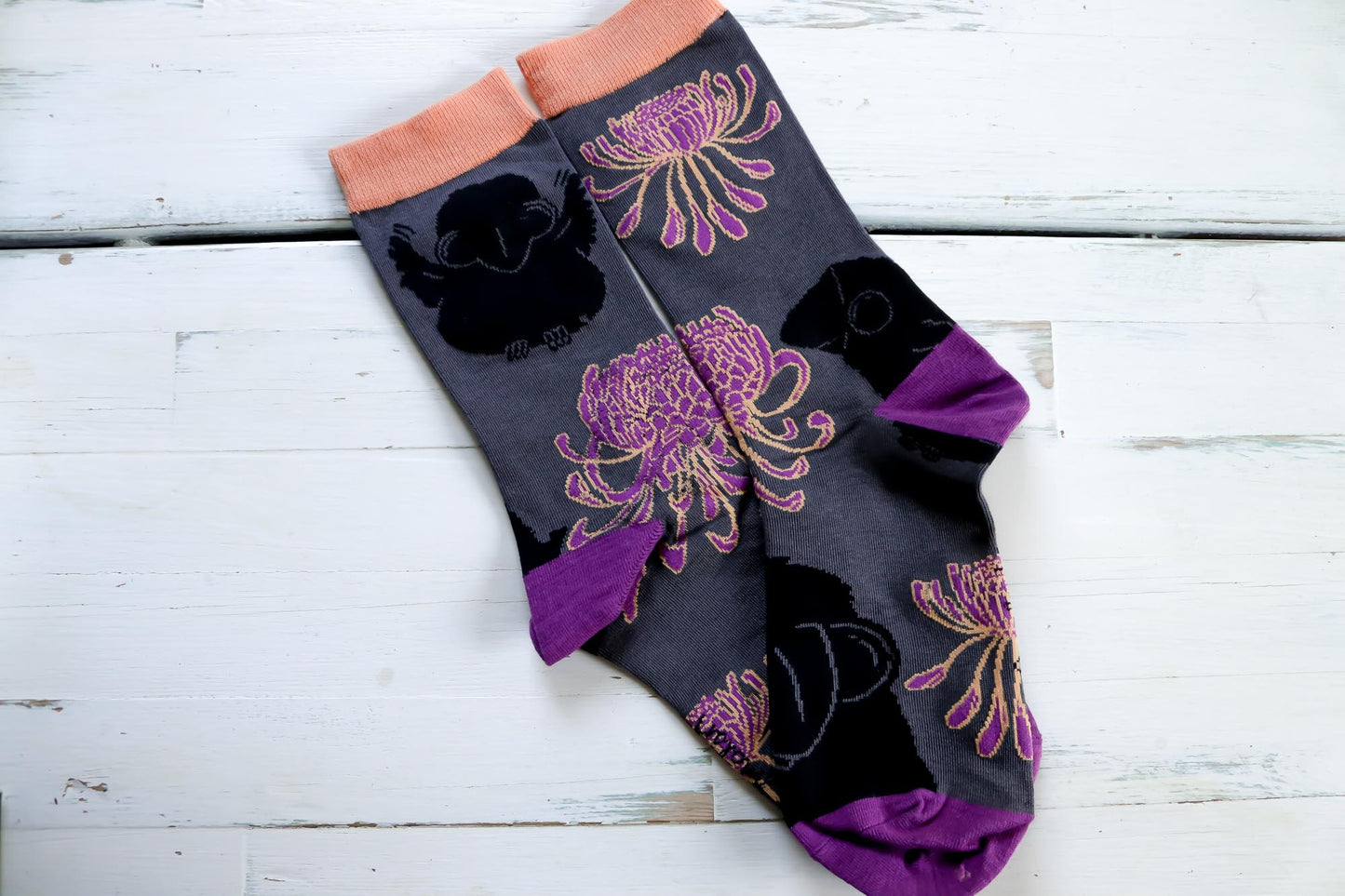 Socks - Chrysanthemum Crows