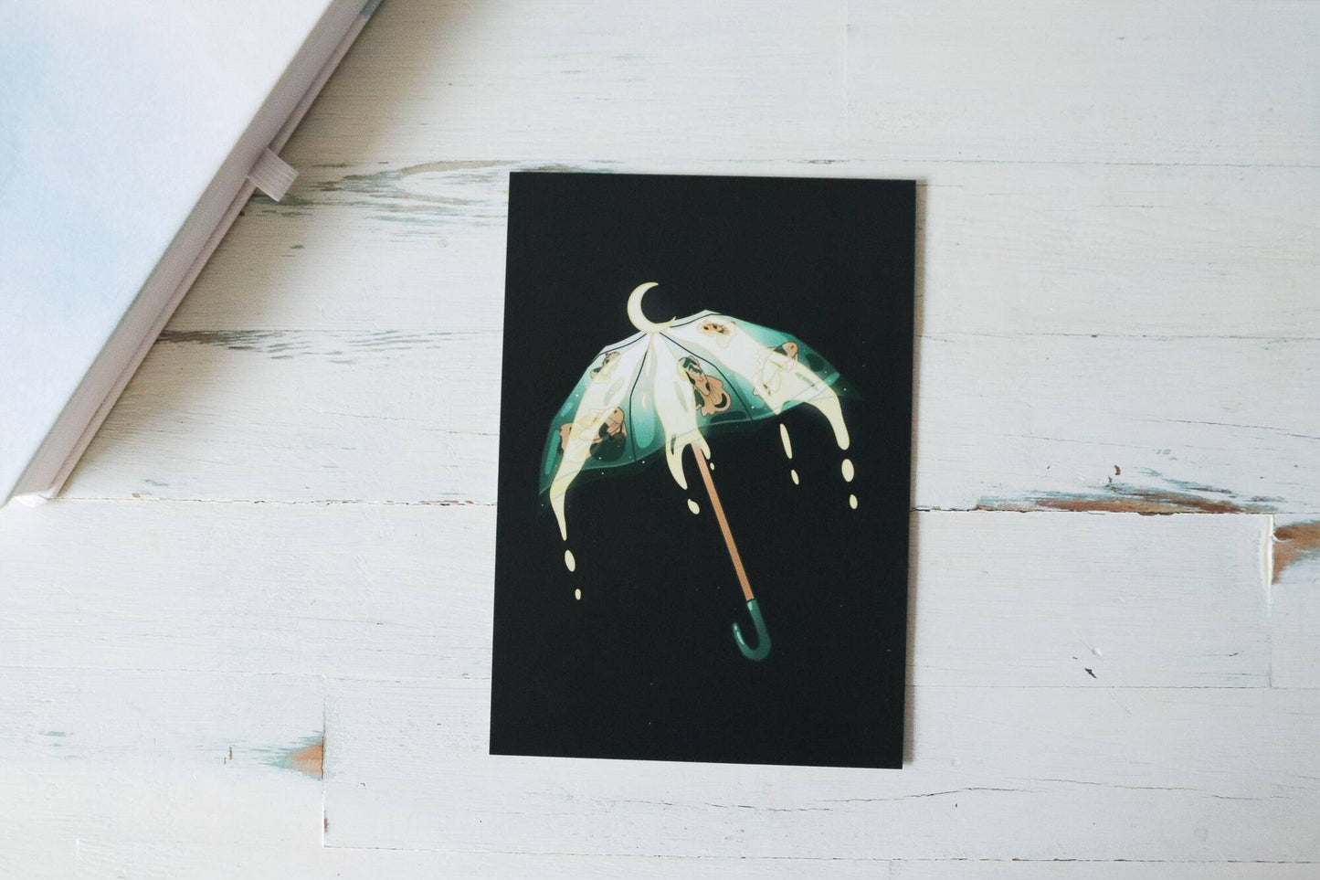Postcard - Koi Fish Umbrella