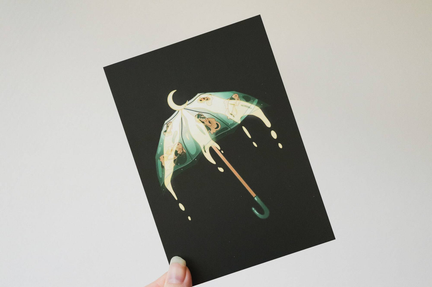 Postcard - Koi Fish Umbrella