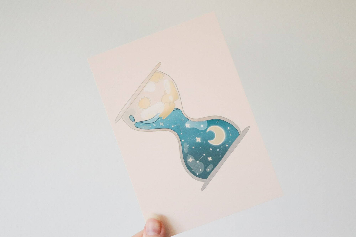 Postcard - Galaxy Hourglass