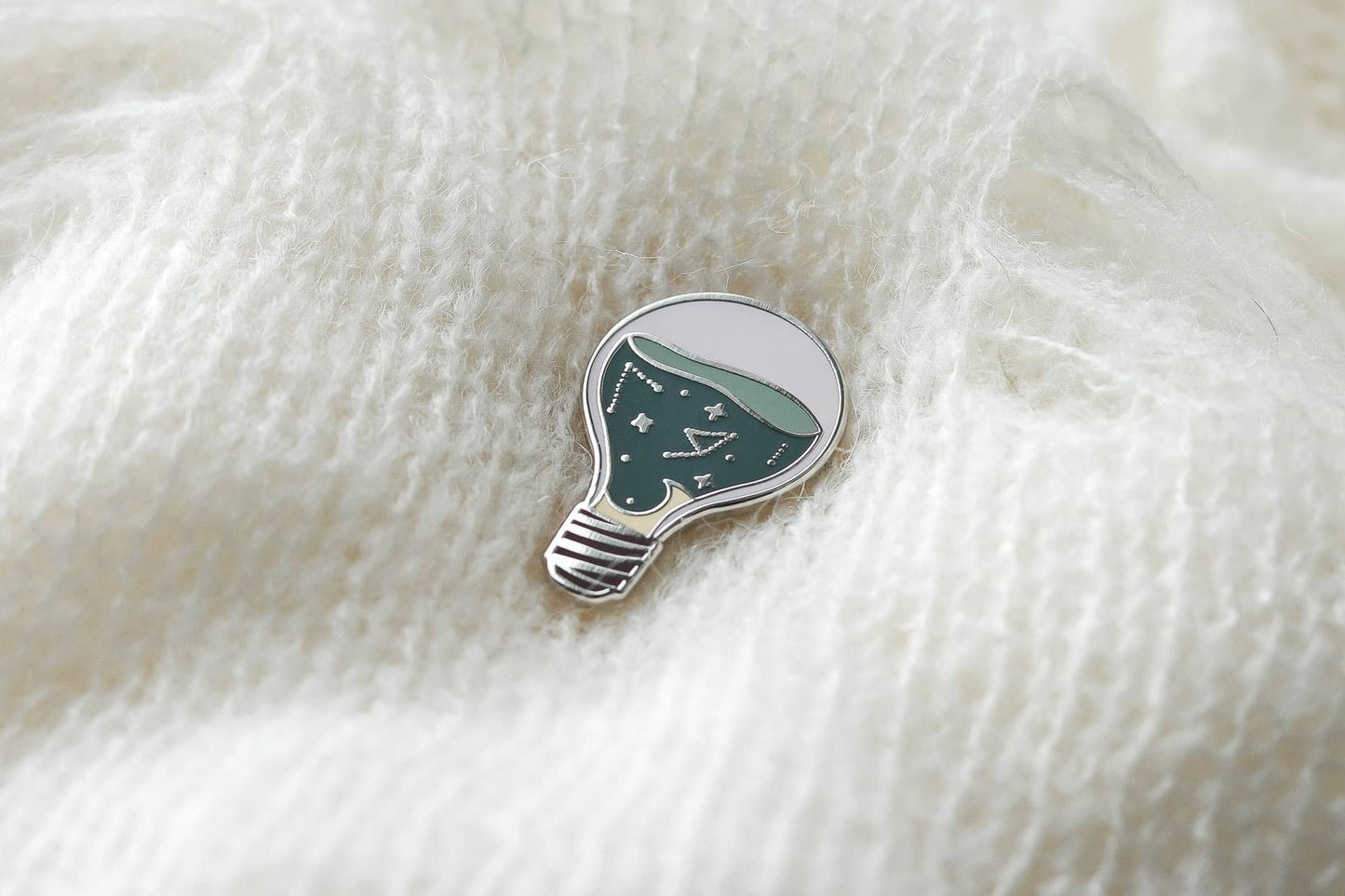 Enamel Pin - Galaxy Lightbulb