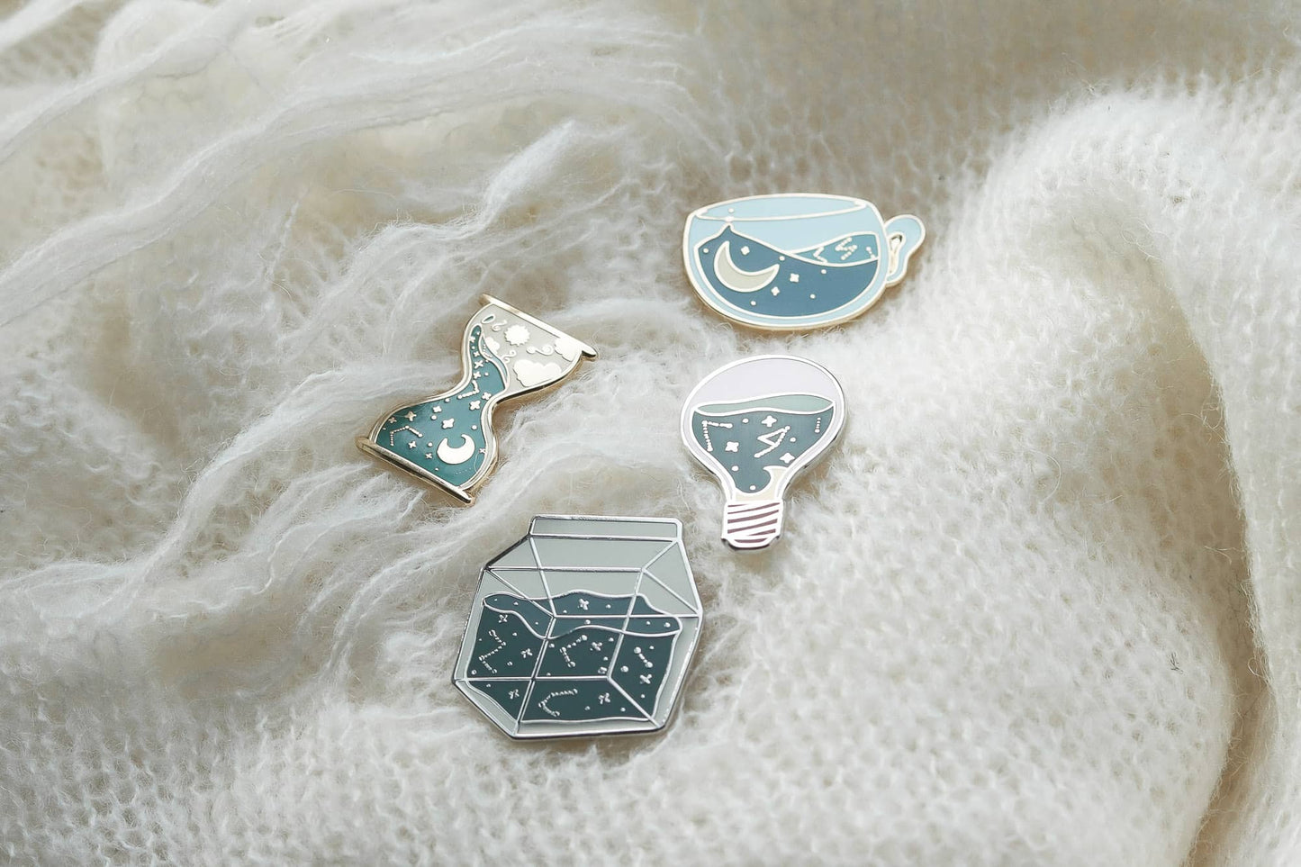 Enamel Pin - Galaxy Hourglass