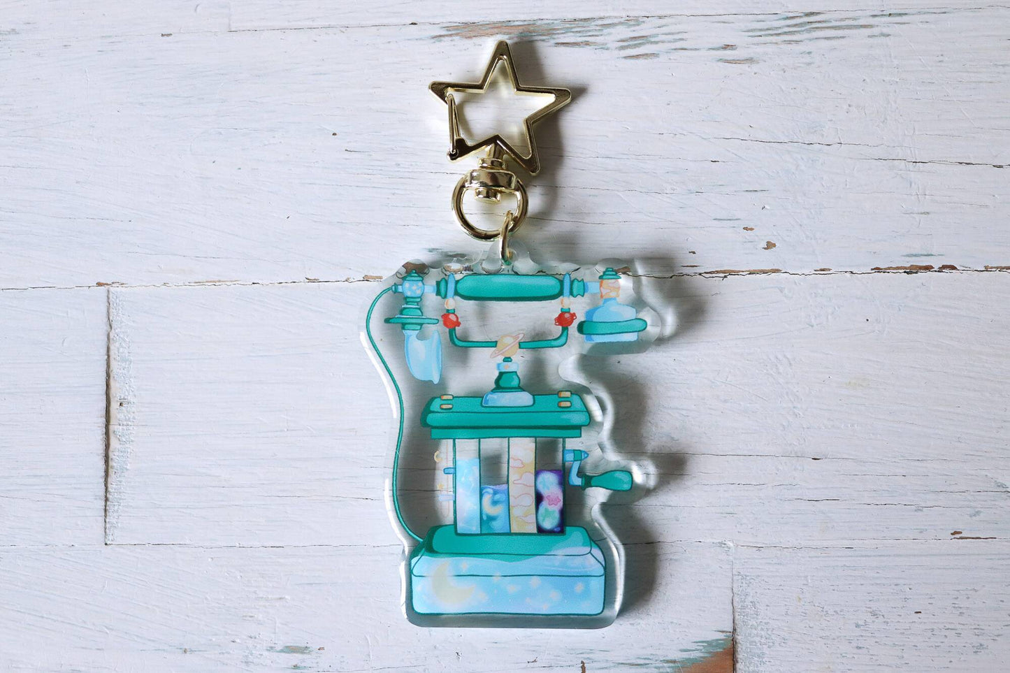 Keychain - Aqua Telephone