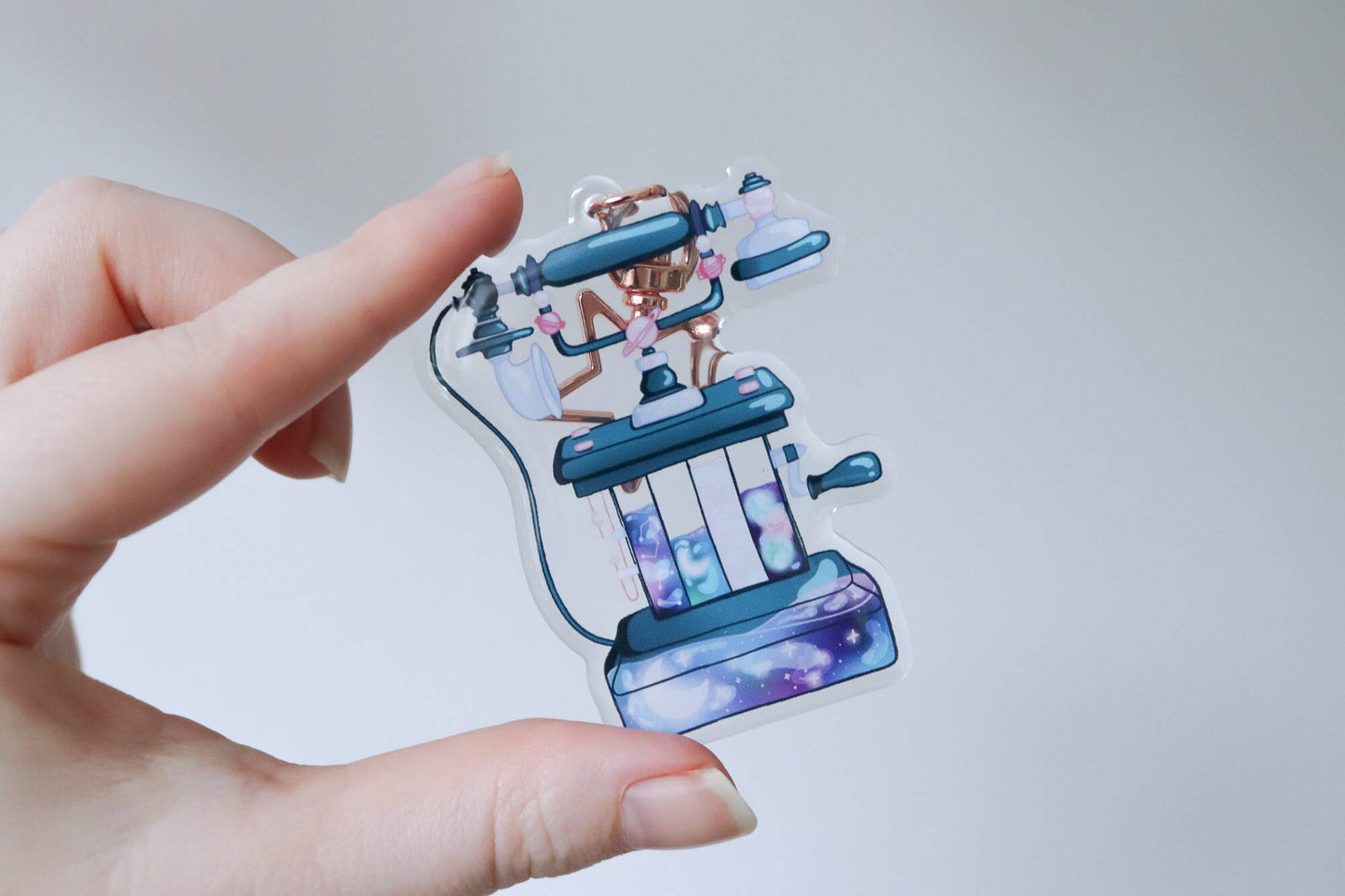 Keychain - Blue Telephone