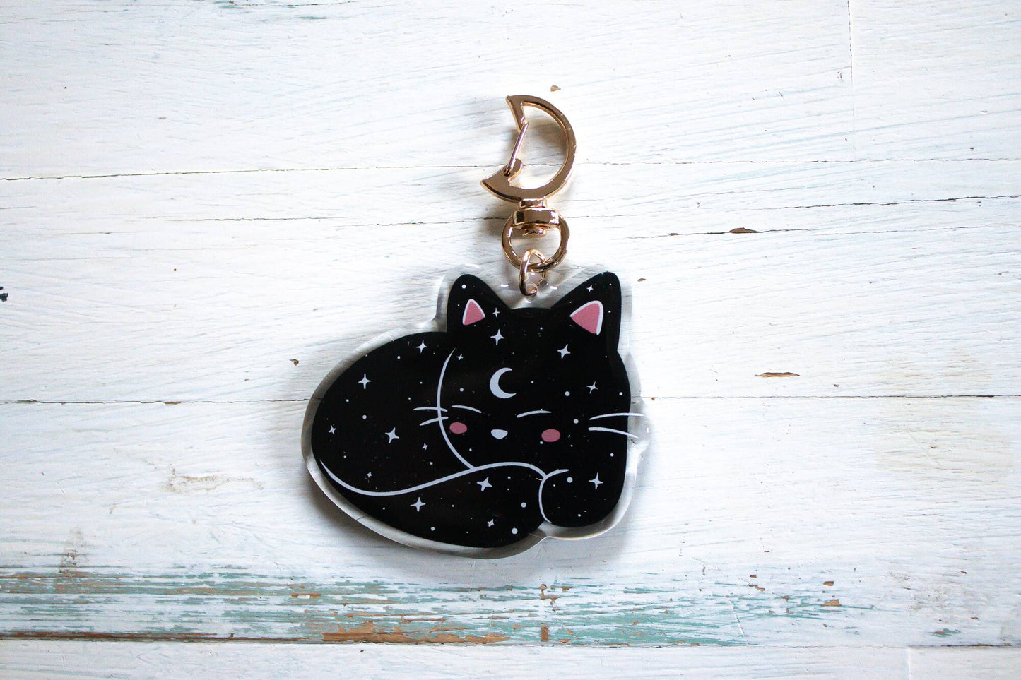 Keychain - Galaxy Cat