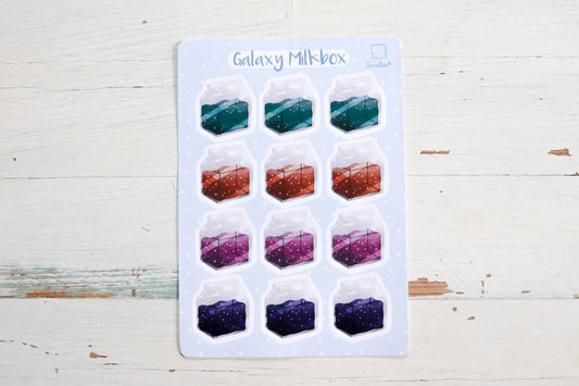 Sticker Sheet - Galaxy Milkbox