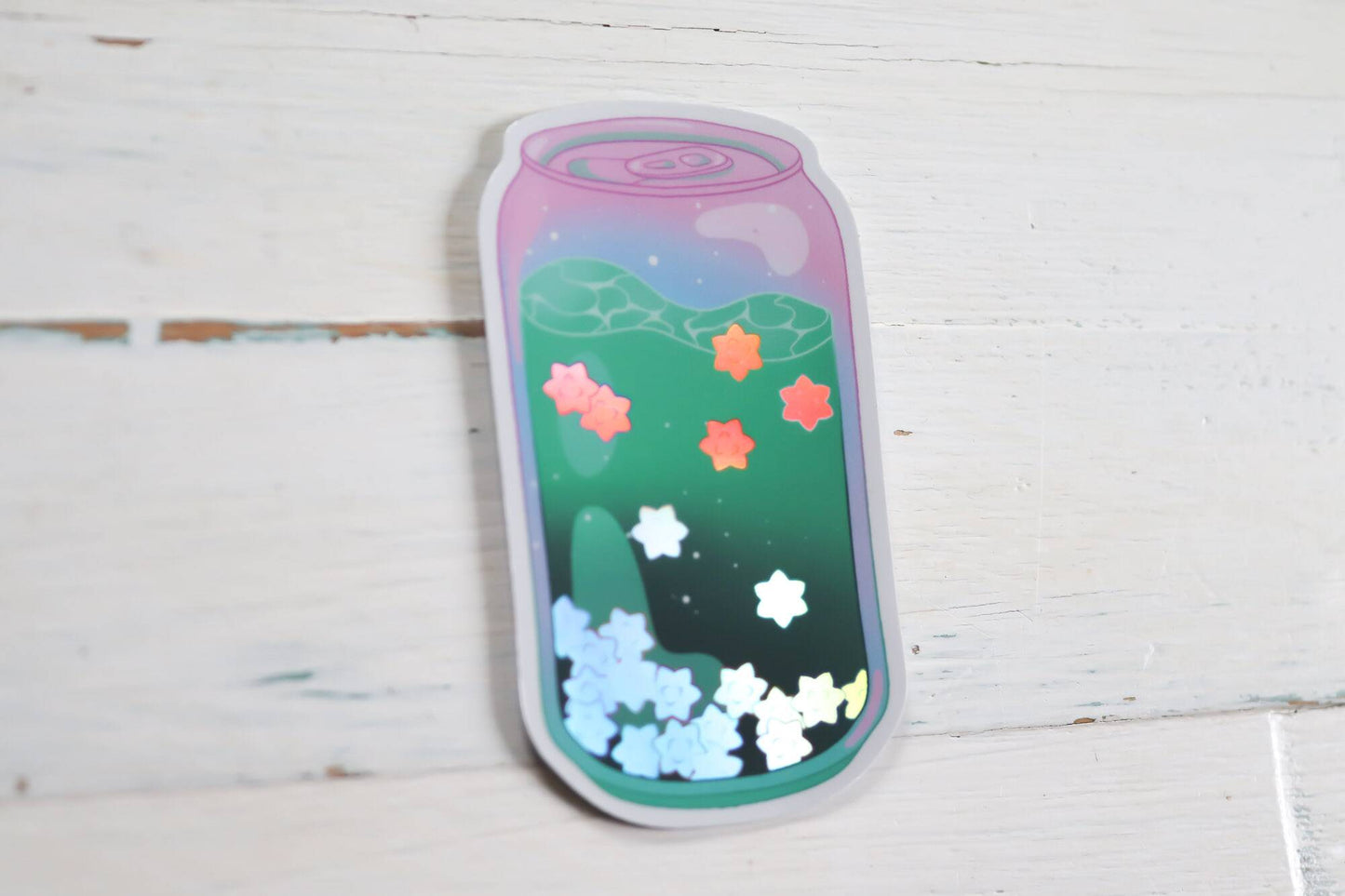 Holographic Sticker - Konpeito Soda