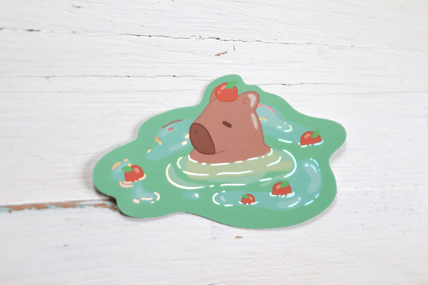 Holographic Sticker - Capybara Spa