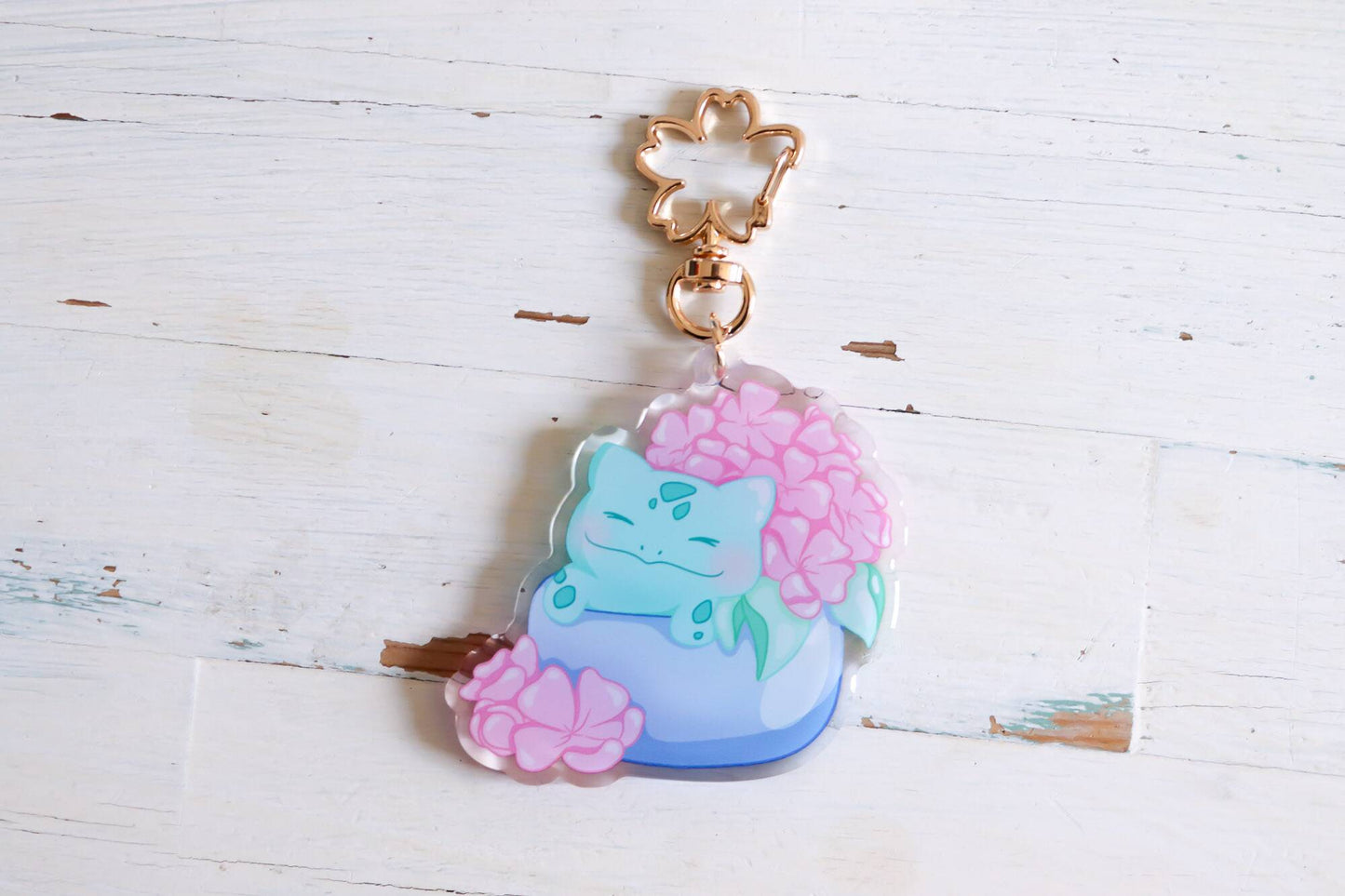 Keychain - Sakura Bulbasaur