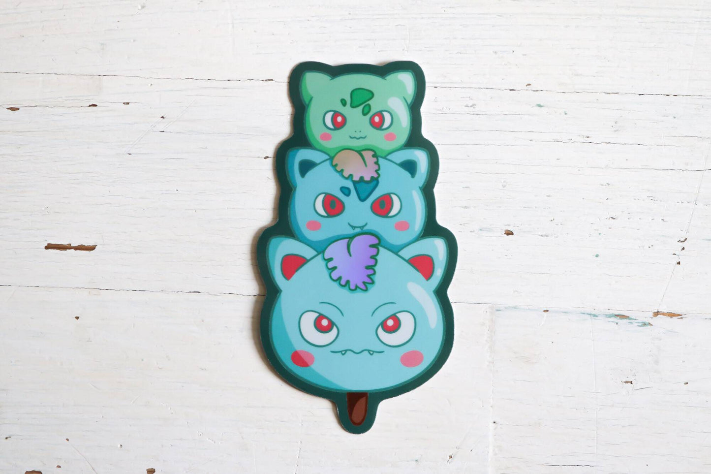 Holographic Sticker - Bulbasaur Dango
