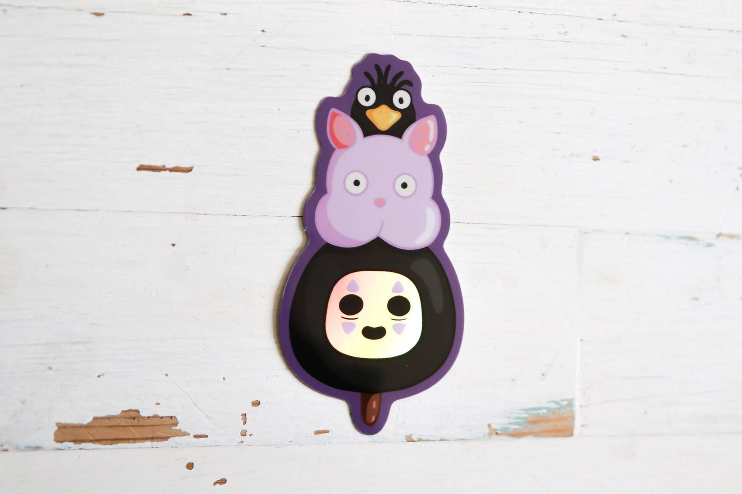 Holographic Sticker - No Face Dango