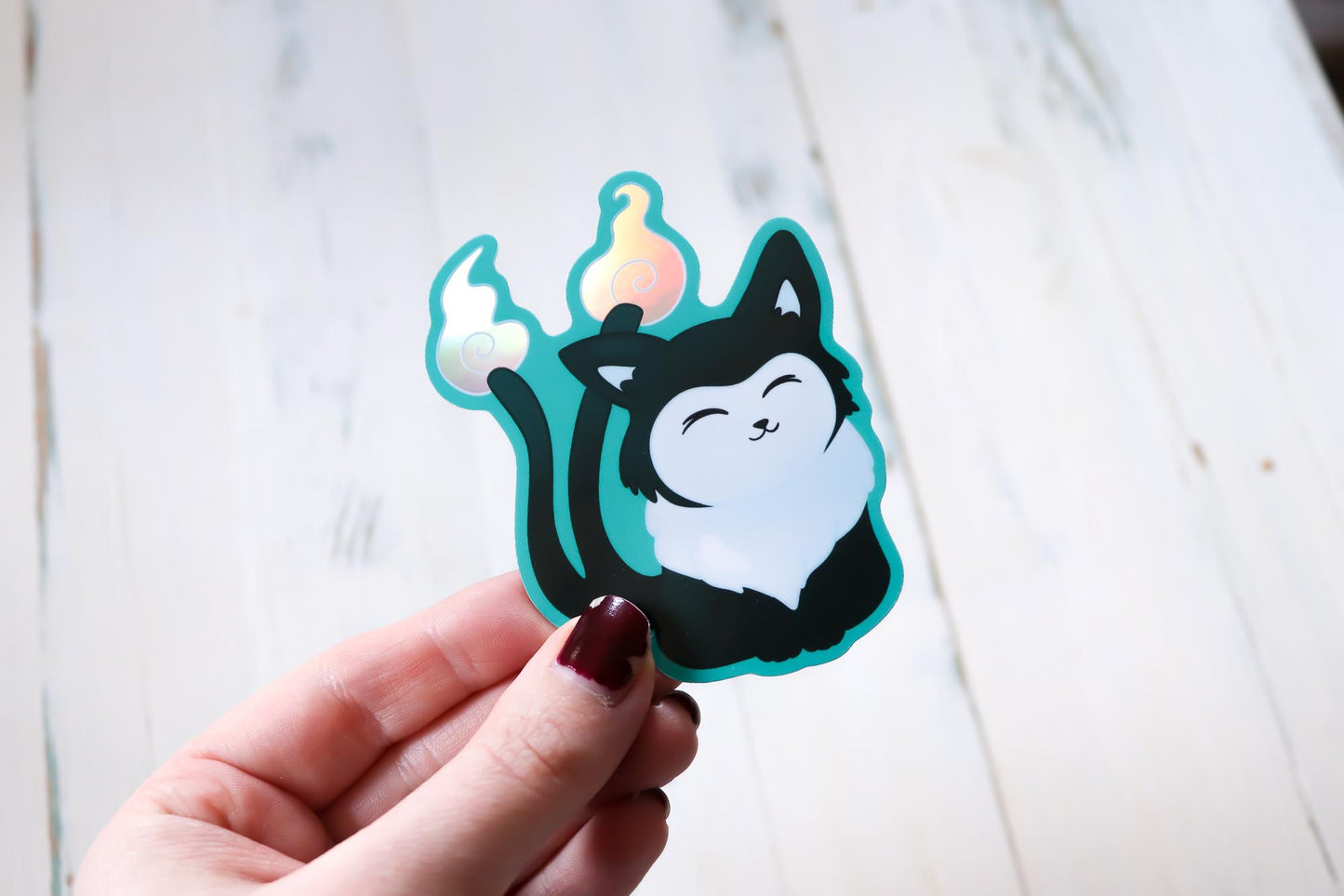 Holographic Sticker - Nekomata