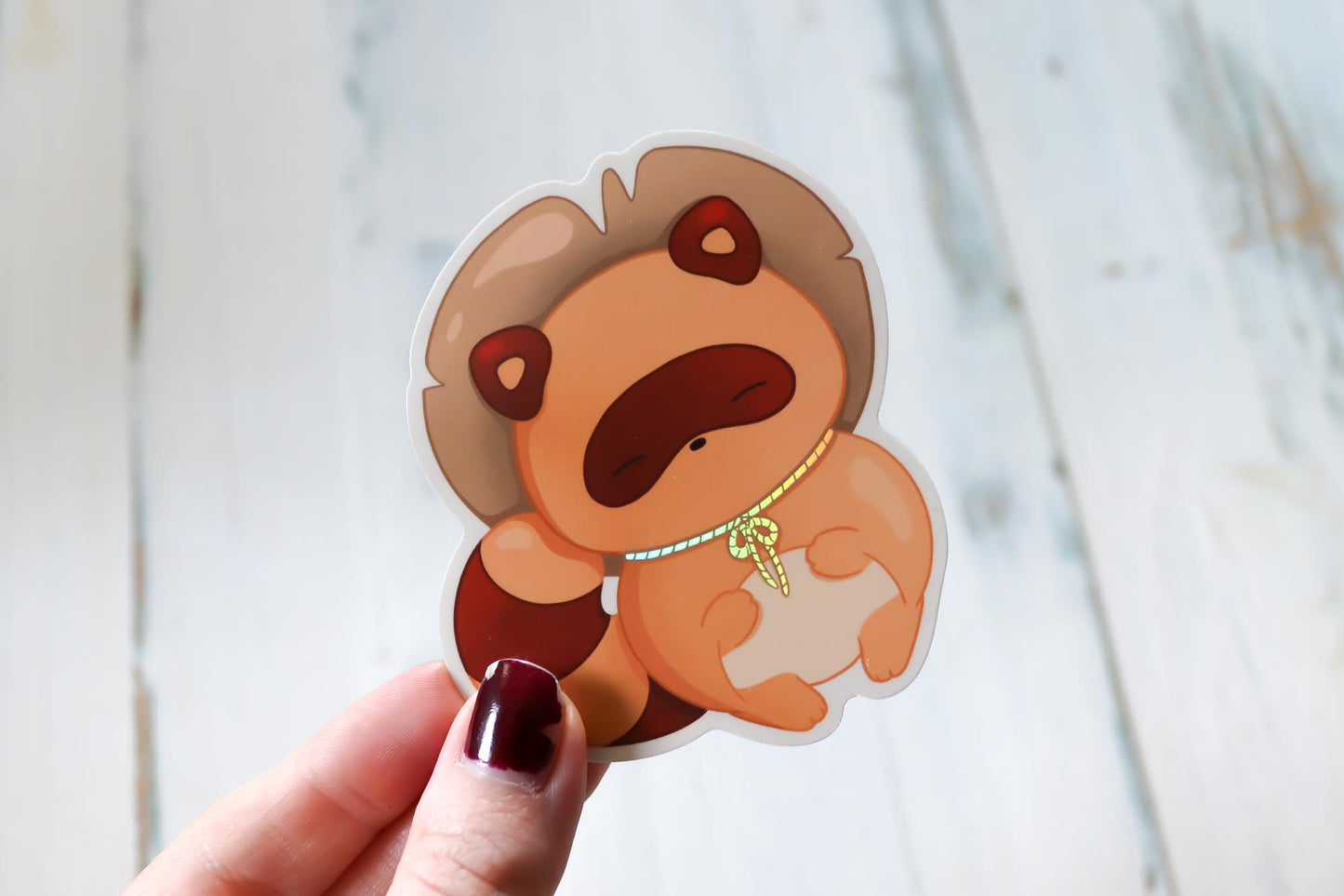 Holographic Sticker - Tanuki