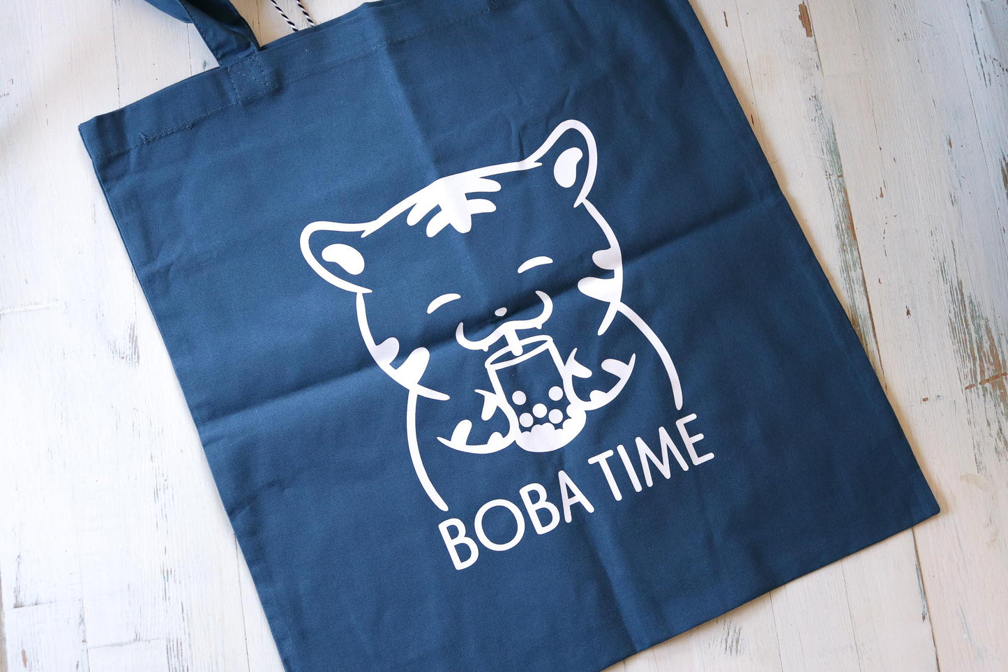 Tote Bag - Boba Time Dark Blue