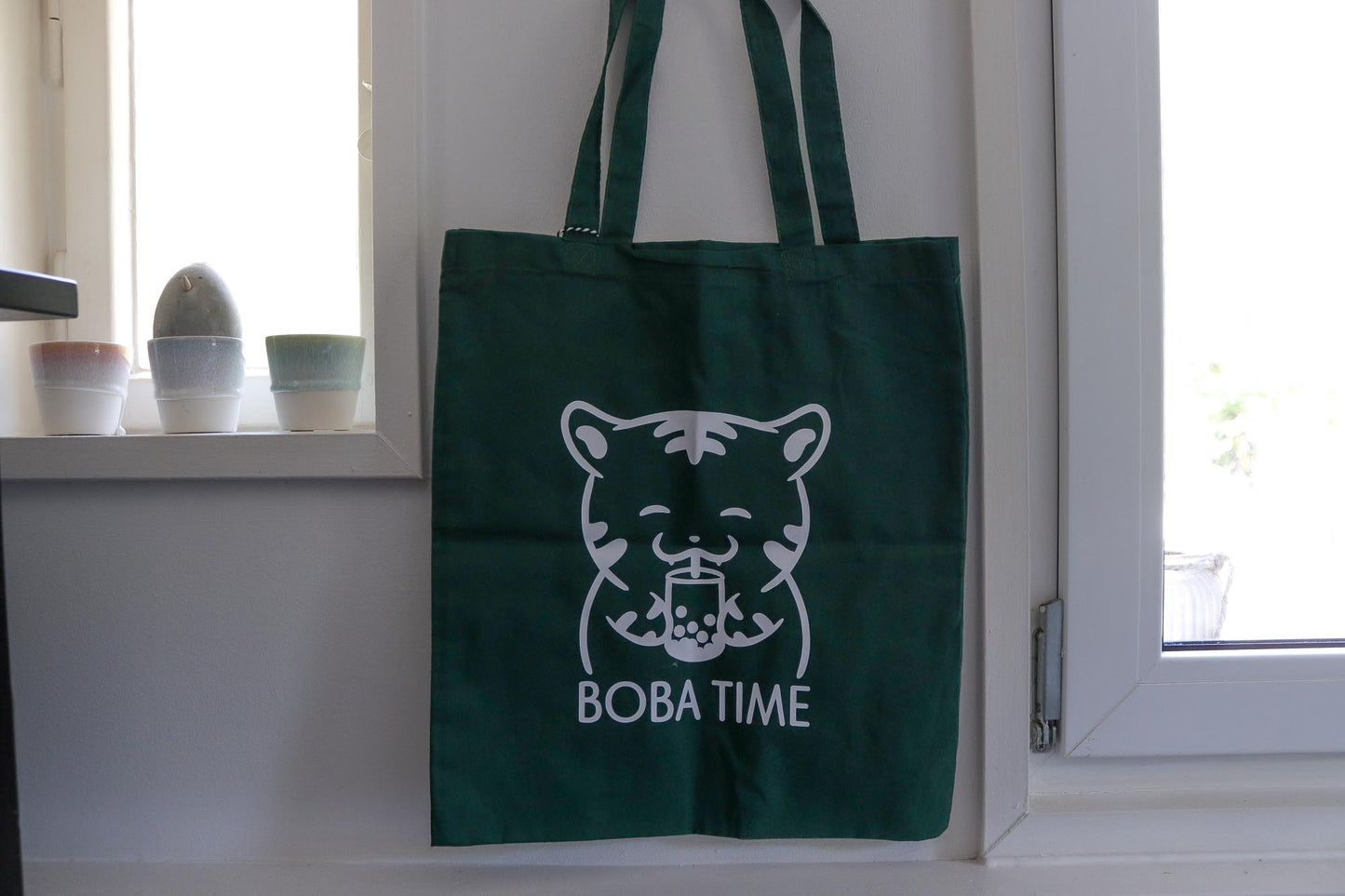 Tote Bag - Boba Time Dark Green