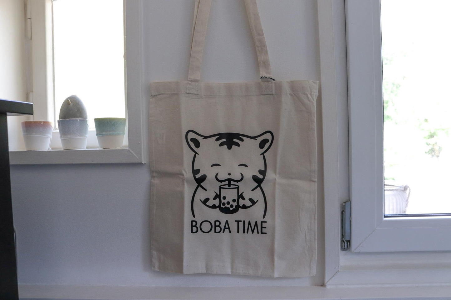 Tote Bag - Boba Time Beige