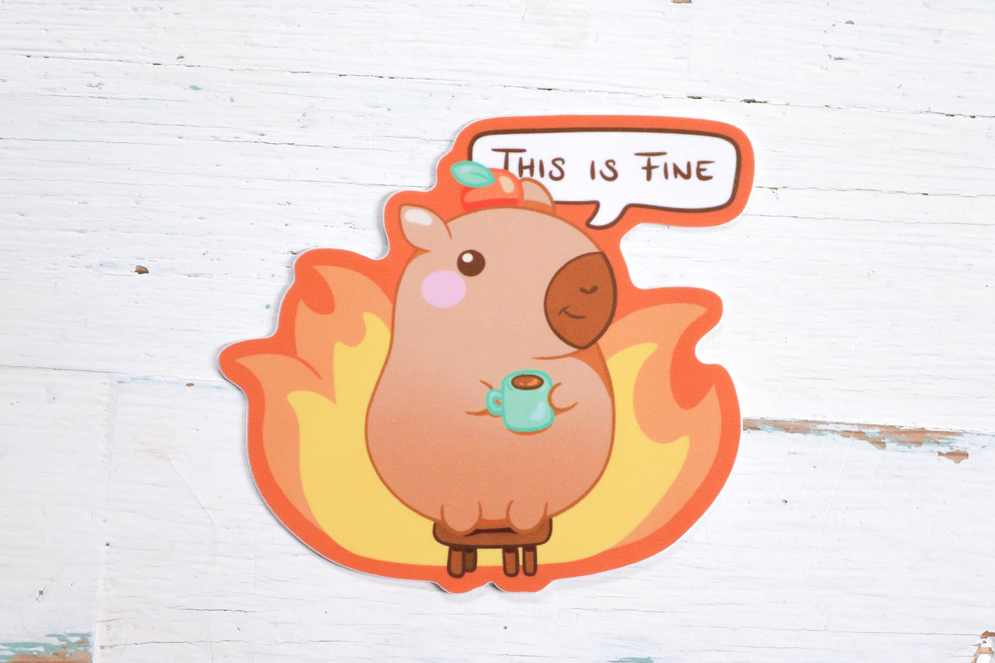 Vinyl Sticker - This Is Fine