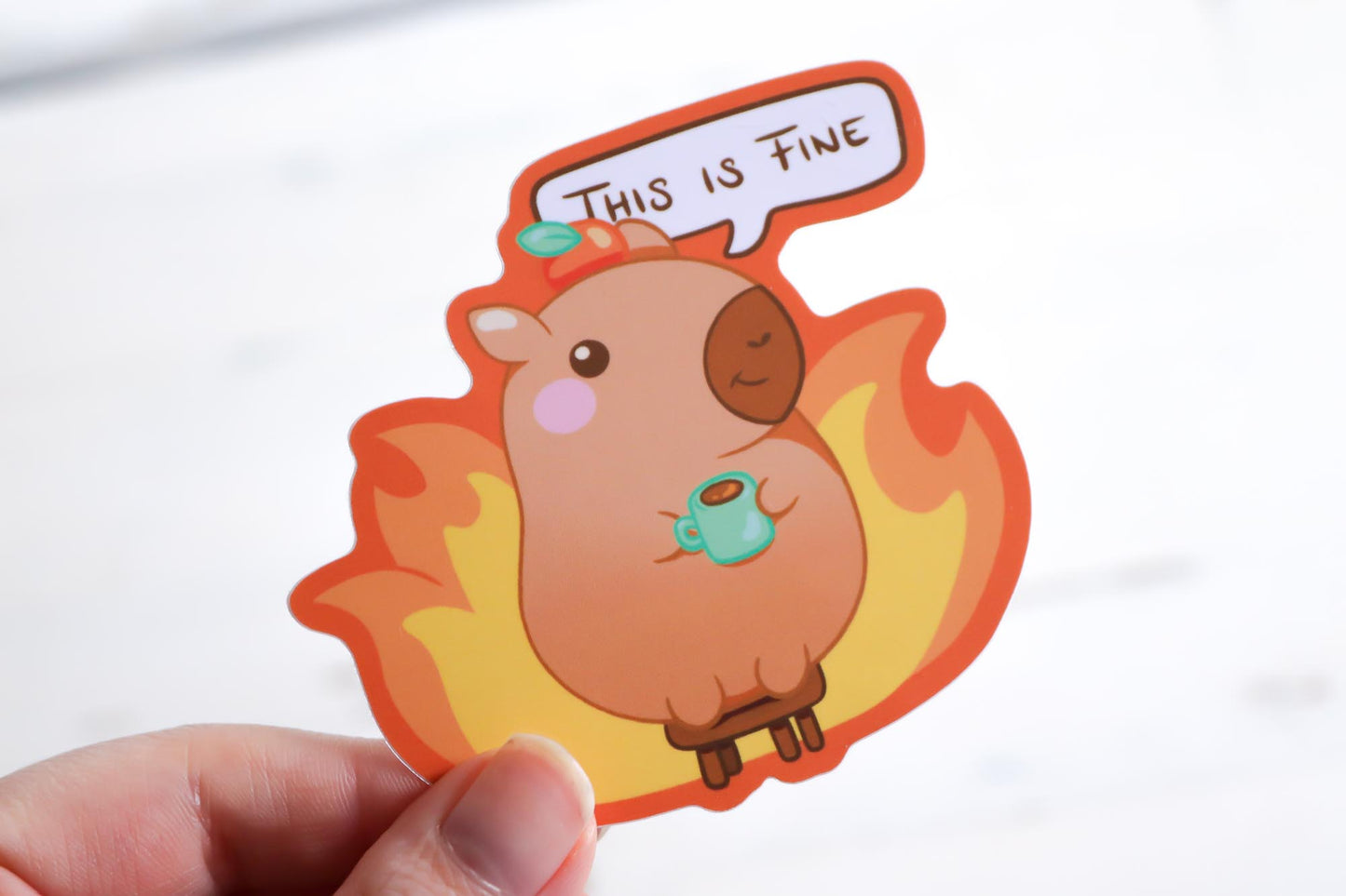 Vinyl Sticker - This Is Fine