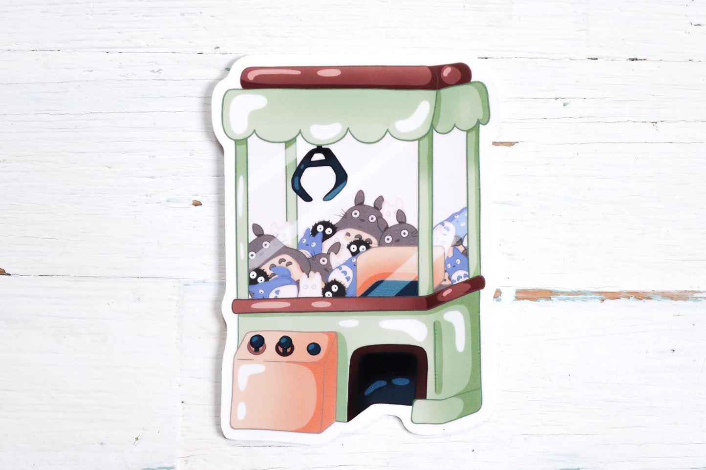 Vinyl Sticker - Totoro Claw Machine