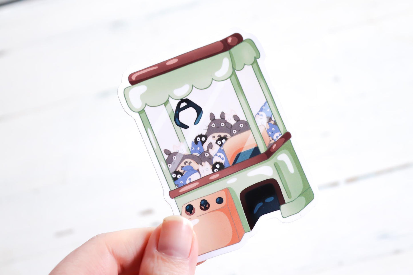 Vinyl Sticker - Totoro Claw Machine