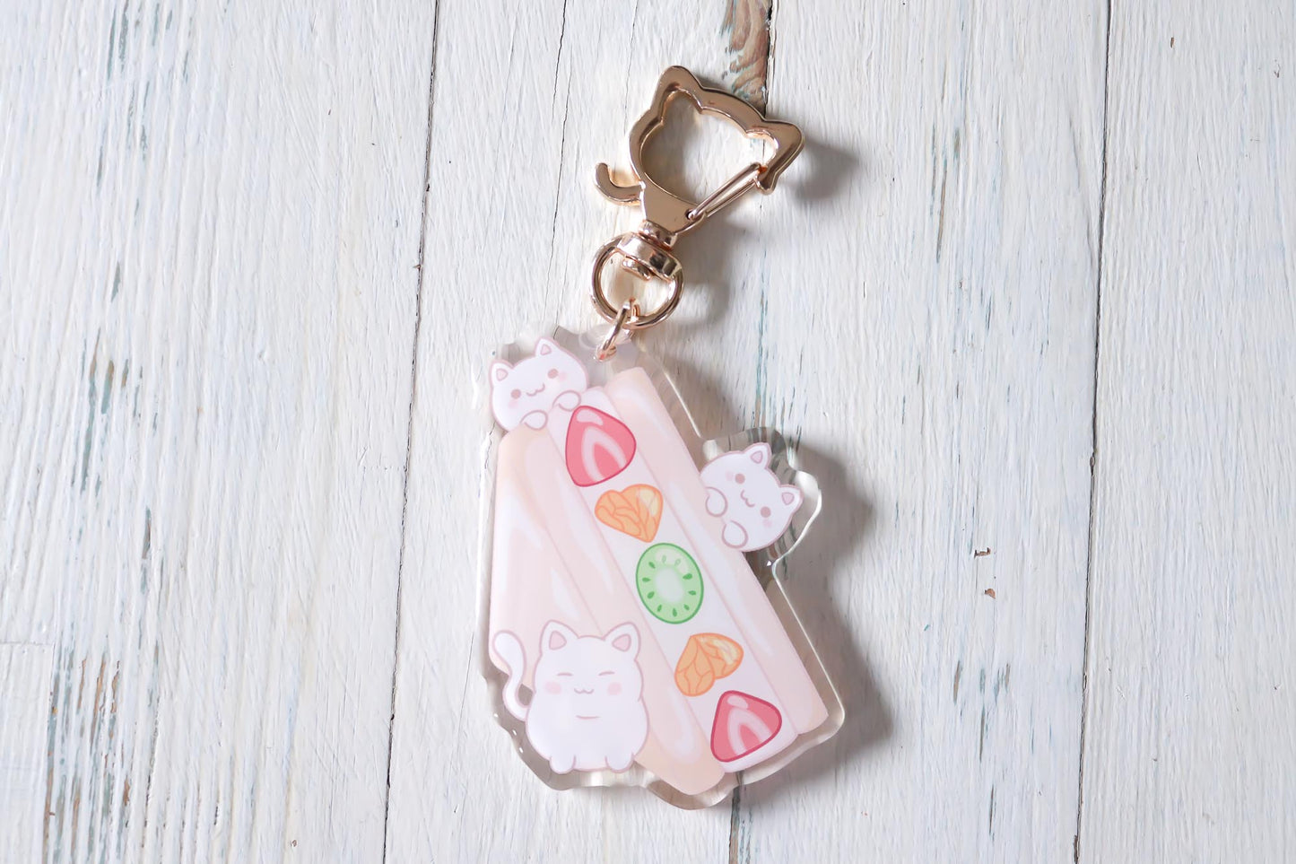 Keychain - Fruit Sando Cats
