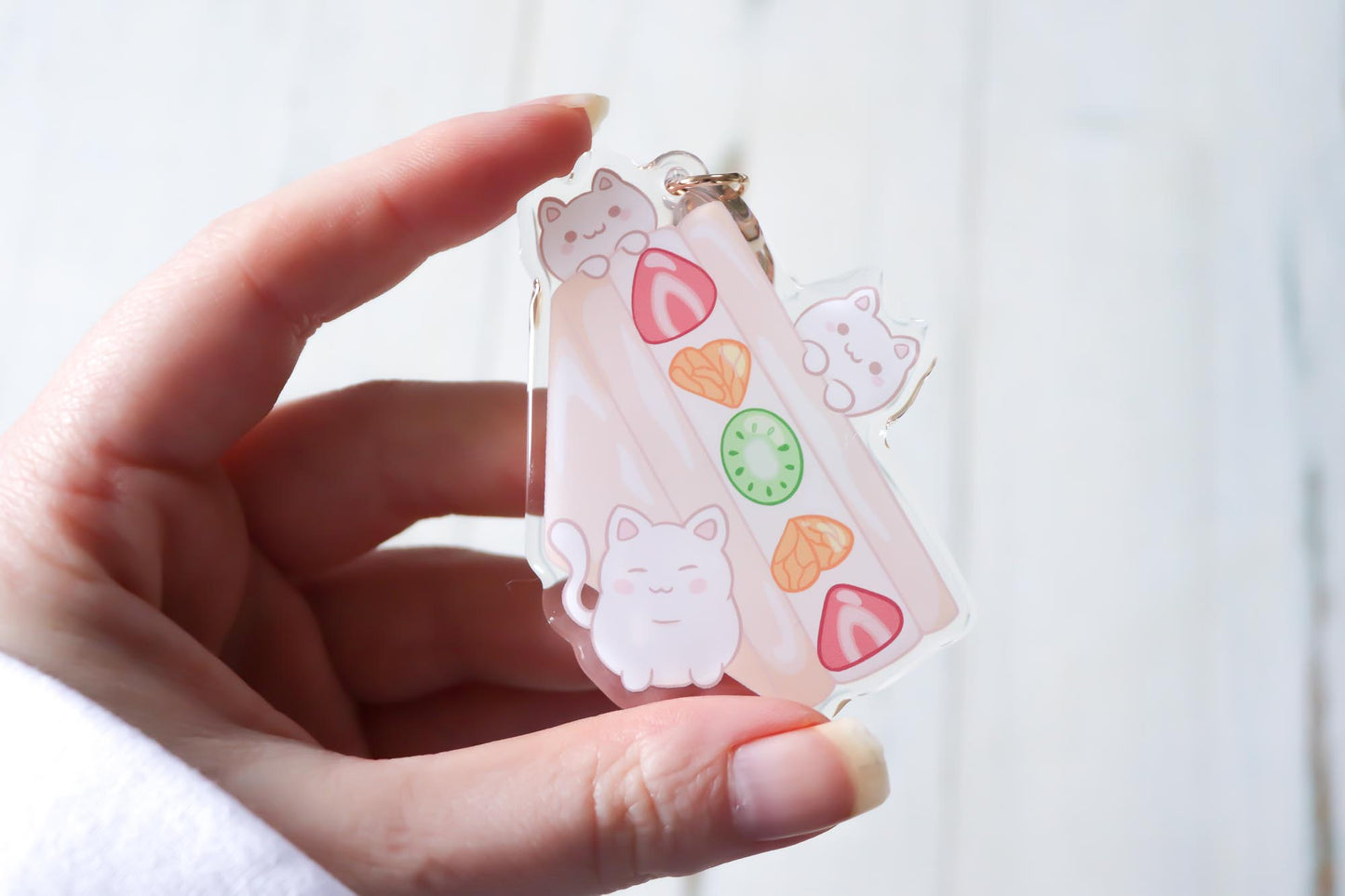 Keychain - Fruit Sando Cats