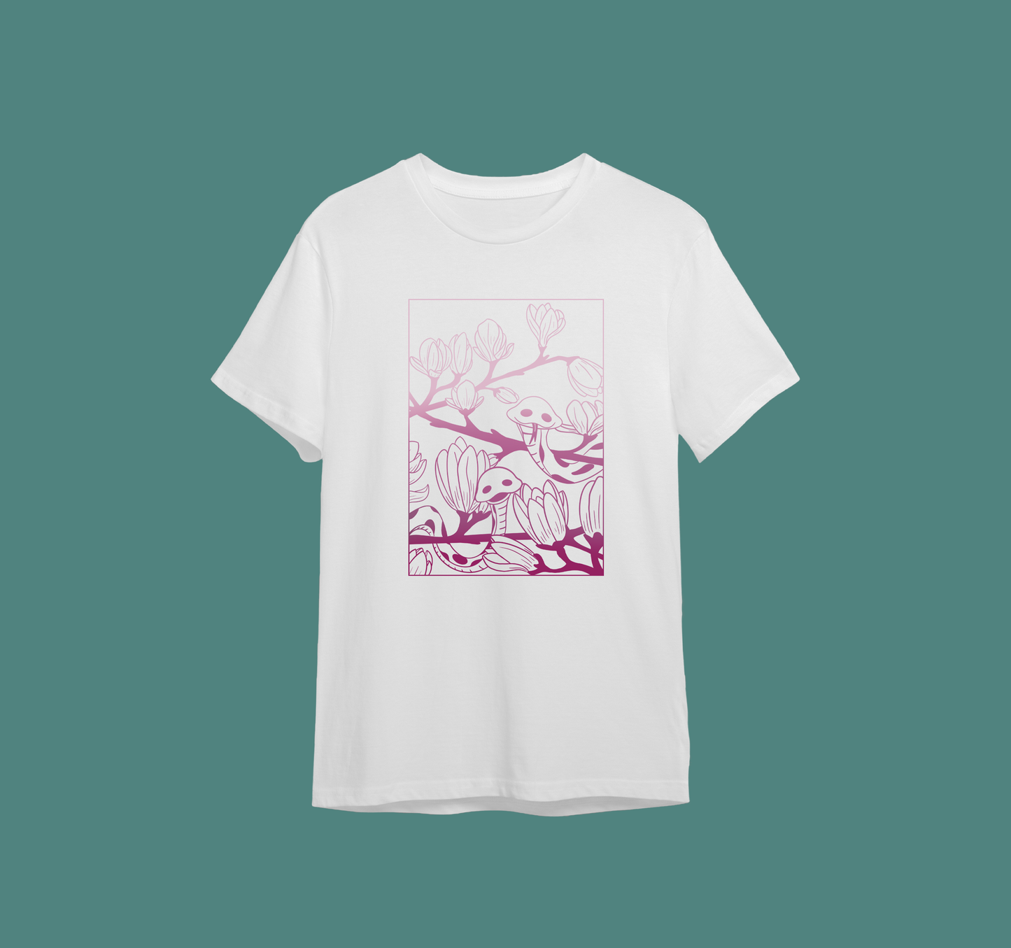 Shirts - Magnolia Snakes White