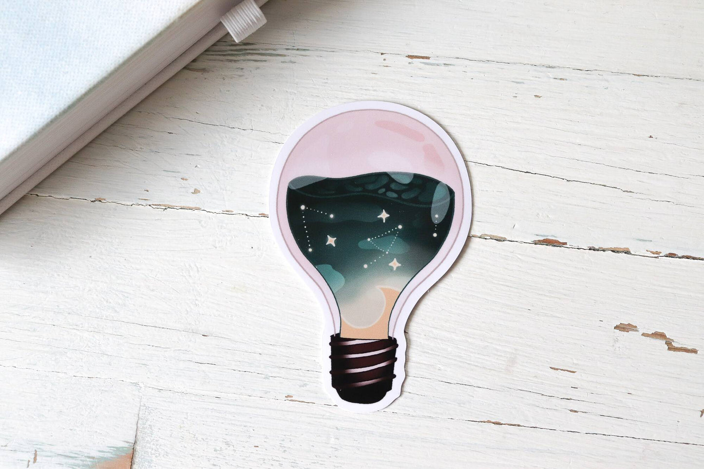 Vinyl Sticker - Galaxy Lightbulb