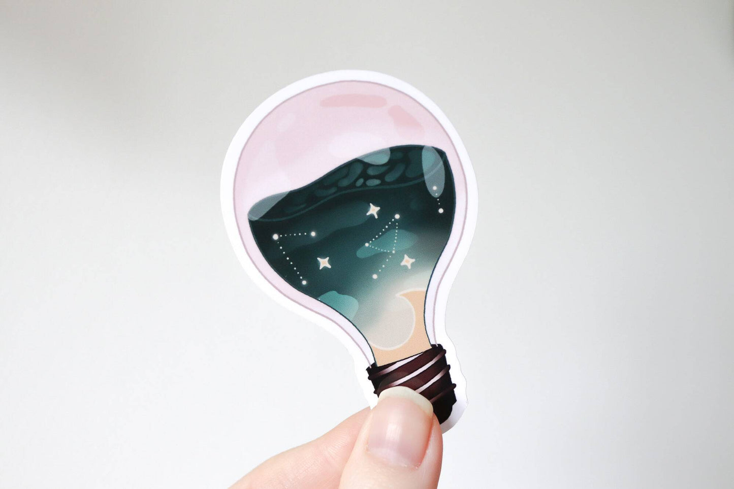 Vinyl Sticker - Galaxy Lightbulb
