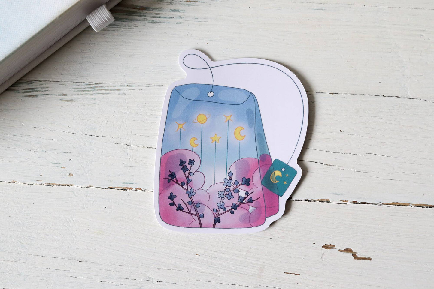 Vinyl Sticker - Pink Tea Bag