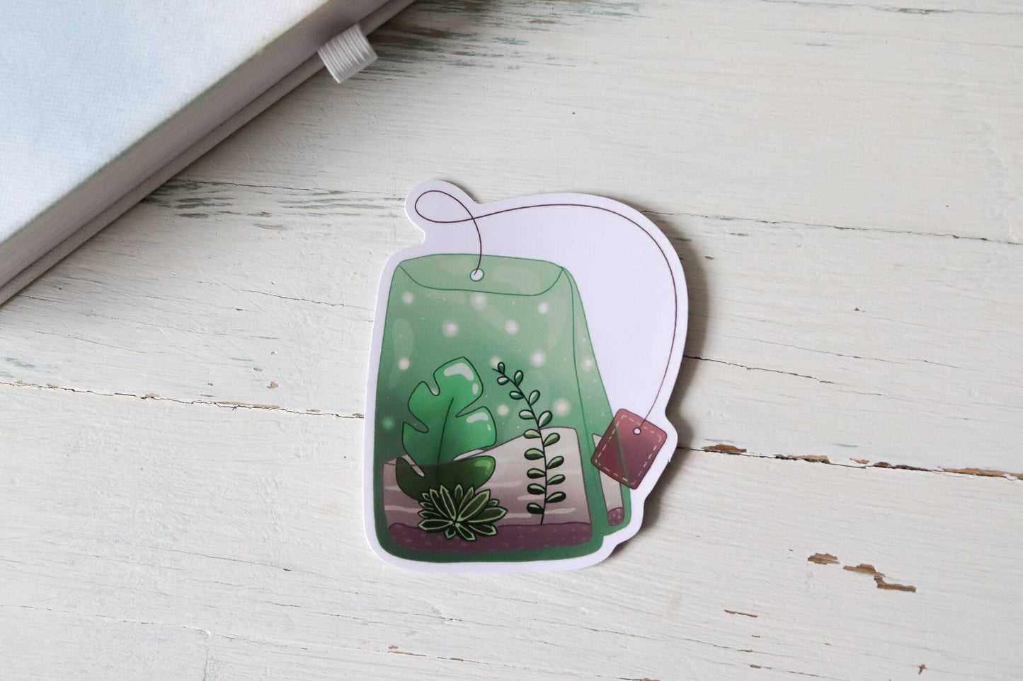 Vinyl Sticker - Green Tea Bag