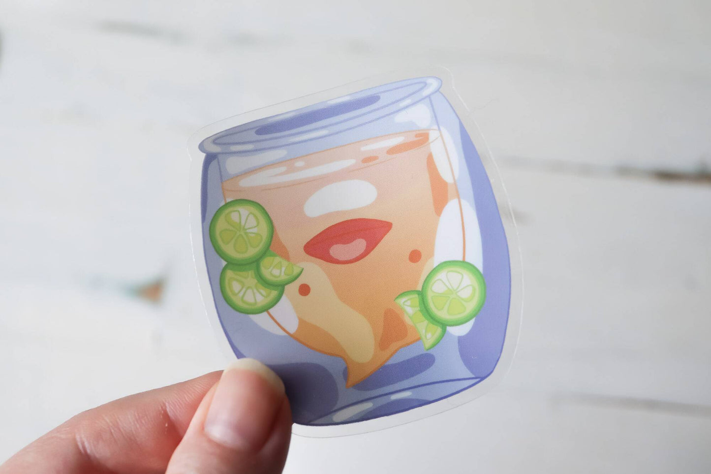 Transparent Sticker - Kawaii Duck