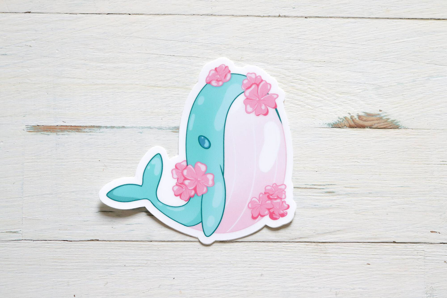 Vinyl Sticker - Sakura Whale