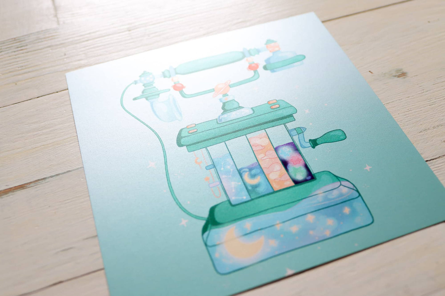 Art Print - Aqua Telephone