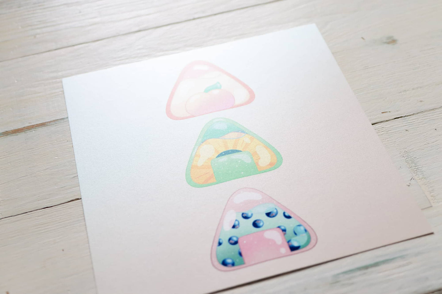 Art Print - Pink Fruity Onigiri