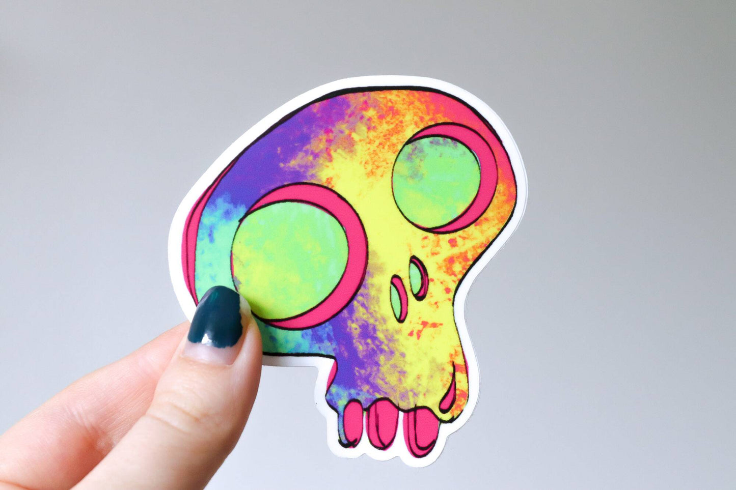 Vinyl Sticker - Neon Skull