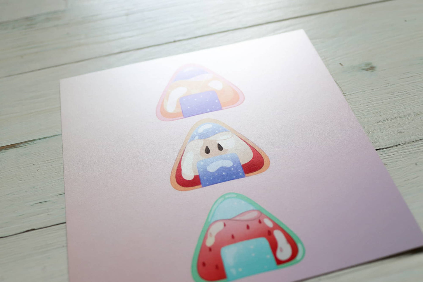 Art Print - Purple Fruity Onigiri