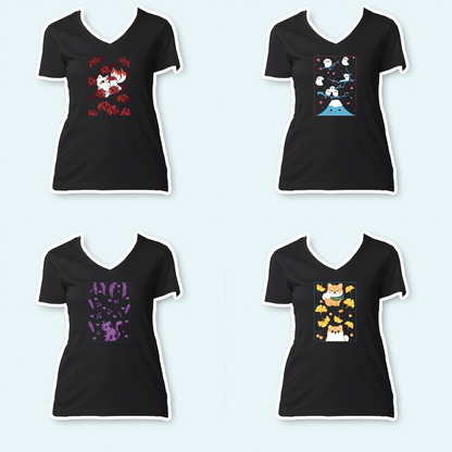 Apparel Generator - Ladies V-Neck Shirt