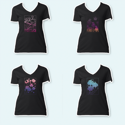 Apparel Generator - Ladies V-Neck Shirt