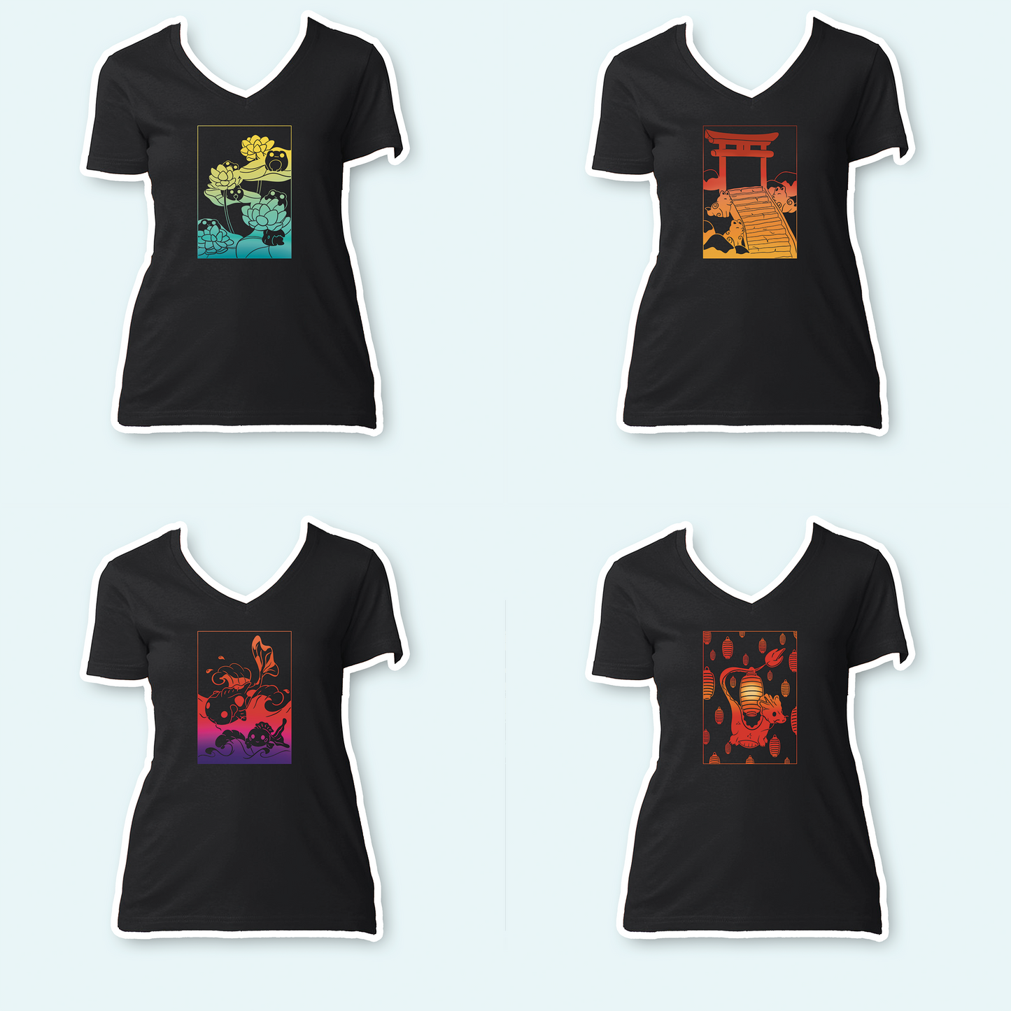 Apparel Generator - Ladies V-Neck Shirt
