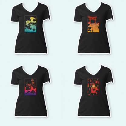 Apparel Generator - Ladies V-Neck Shirt