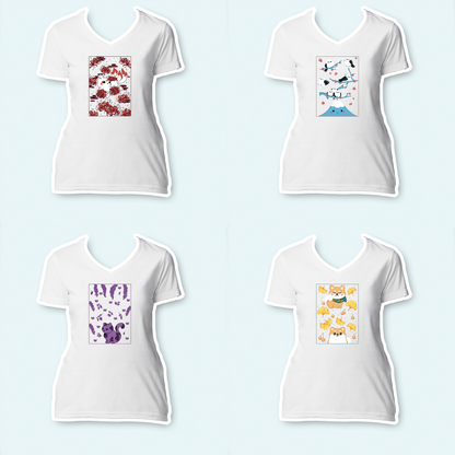 Apparel Generator - Ladies V-Neck Shirt