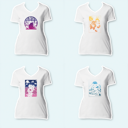 Apparel Generator - Ladies V-Neck Shirt