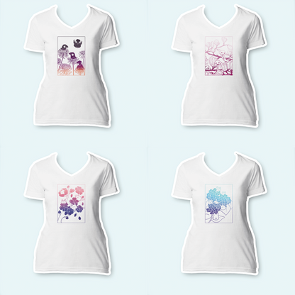 Apparel Generator - Ladies V-Neck Shirt