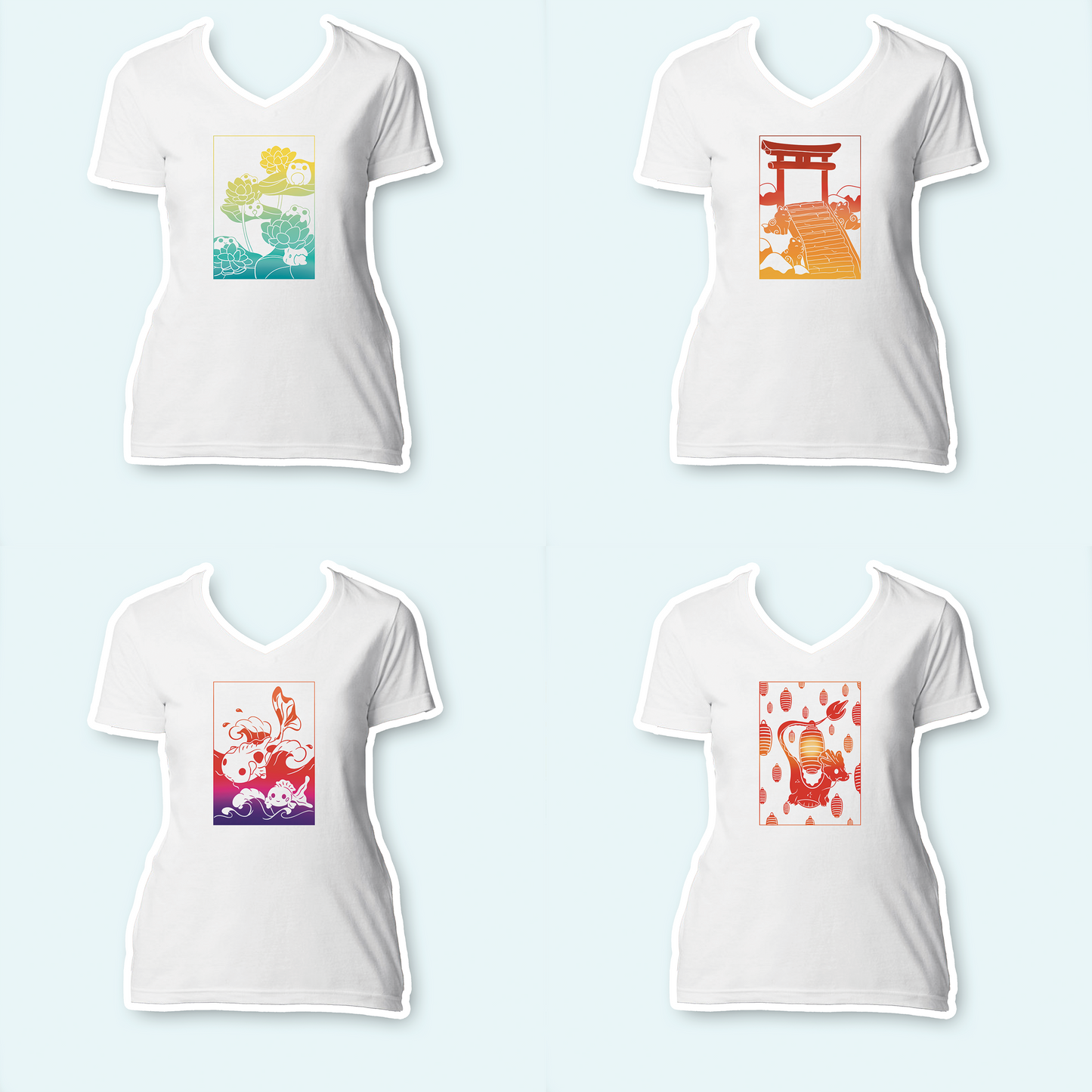 Apparel Generator - Ladies V-Neck Shirt