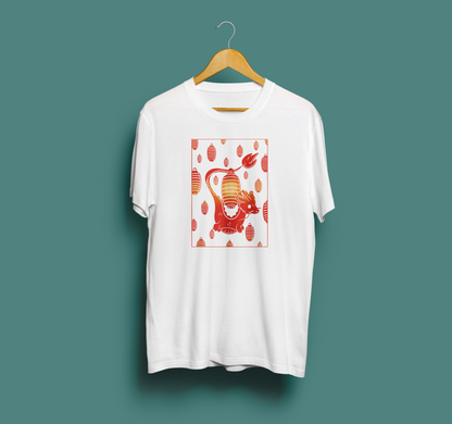 Shirts - Dragon Lantern White