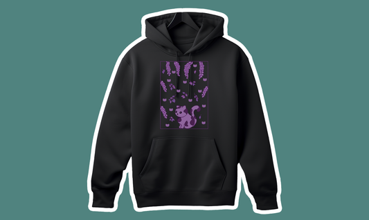 [Shop Exclusive] Hoodie - Wisteria Cat