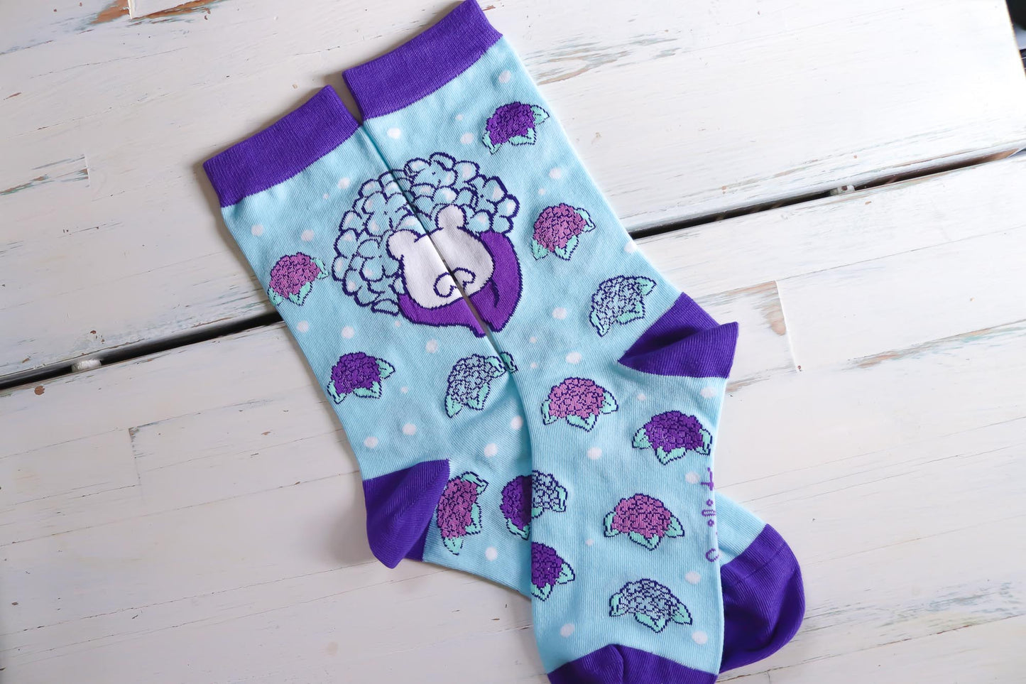 Socks - Hydrangea Bunny